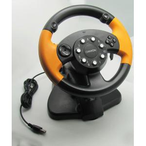 Wired USB Vibration PC Gaming Steering Wheel With CD-ROM Driver