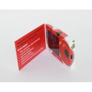 China 90*50 mm Customized Video Business Card with Magnetic switch , boot logo supplier