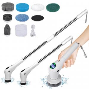 Multifunction Electric Rotating Scrubber Brush Tile Cleaning Automatic