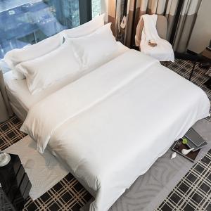 Wholesale Bed Sheets 100% Cotton White Designed Bedding Sheets used for hotel hospital