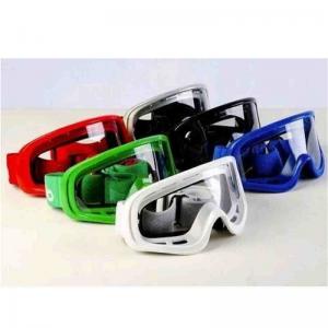 Unique Design Motocross Goggles , Custom Colorful Anti Glare Motorcycle Glasses