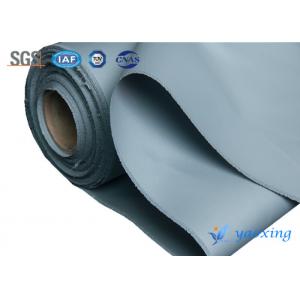 Double Sides Silicone Rubber Coated Fiberglass Fabric With Grey Color