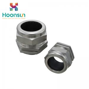 China Waterproof IP68 Stainless Steel Cable Gland SS304 / SS316L With Silicone Rubber supplier