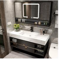 China Wall Mounted Mirrored Iso Wash Basin Sink Cabinet Insect Proof on sale