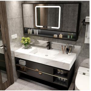 China Wall Mounted Mirrored Iso Wash Basin Sink Cabinet Insect Proof supplier