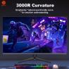 China 1440P 32 Inch Gaming Monitor 3000R IPS Panel QHD Resolution PC Monitor Curved wholesale