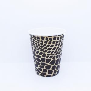 Single Wall 8 Oz Coffee Cups With Lids , Recycled Paper Takeaway Drink Cups