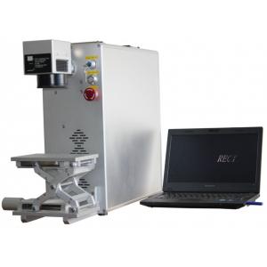 China Professional Industrial Fiber Laser Marking Machine With Aluminum Up Down Platform supplier
