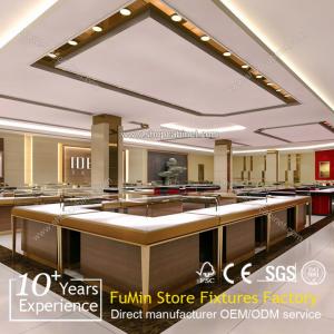professional retail store jewelry showcase with/wood,led light ect