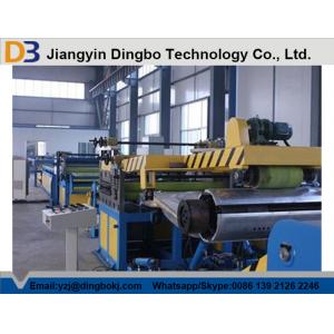 China Down Pipe Cut To Length Steel Slitting Line / Sheet Metal Slitter Machine 10m-15m/Min supplier