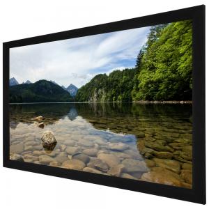 China 3D Perforated Silver acoustically transparent projection screen For Home Cinema supplier