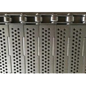 China 316 L Stainless Plate Link Belt , Perforated Plate Mesh For Noodles Drying supplier