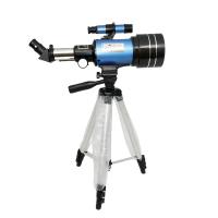 China 30070 Blue Astronomical Refractor Telescope With Tripod Finder Scope on sale