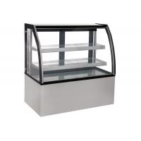 China Commercial Cafe Cake Display Fridge With Curved Anti-Fog Glass on sale
