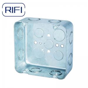 China UL Standard Electrical Conduit Square Junction Box Galvanized Outlet Box Conduit Metal Box supplier