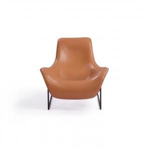Ergonomic Design Leisure Armchair OEM Leather Lounge Armchair