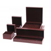 China Earring Bracelet  Mens Leather Jewelry Box Glossy Varnishing Surface For Presentation Gift on sale