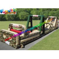 China PVC Tarpaulin Inflatables Obstacle Course Military Boot Camp Challenge on sale