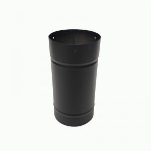China Single Wall Black Straight Insert 300mm Stove Chimney Pipe supplier