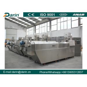China High yield automatic stainless steel material with various shapes of extruded food twin screw extrusion line supplier