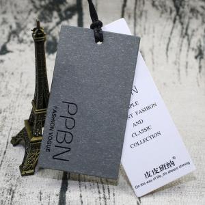 China Luxury Paper Hang Tags / Garment Clothing Hang Tags Eco Friendly With Logo supplier