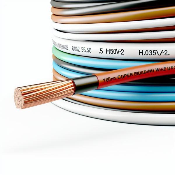 China 100m 銅建築用電線 PVC絶縁 0.5-25mm2 H05V2-U wholesale