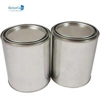 China 2  Pint Empty Metal Paint Cans With Lids , Quart Size Tin Paint Buckets on sale