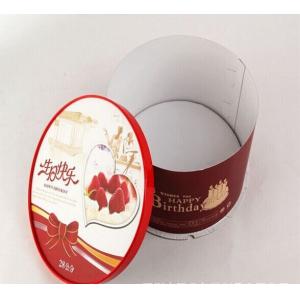 Food Grade Round Red Fold Cardboard Paper Box Packaging Decorative Cake Boxes