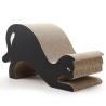 China Cat Shape Cat Scratching Board Play Toy Great for Cat Playing Hiding and Scratching Durable Scratcher Boards for Indoor Kitty wholesale