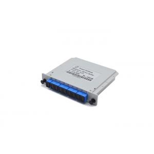 China ABS Material Fiber Optic PLC Splitter 1X8 SCUPC Cassette Type Grey For WDM - PON​ wholesale