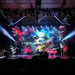 China Rental High Definition Video Display Seamless P3 LED Wall Resolution supplier