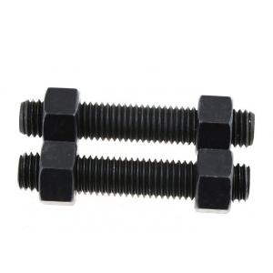 Black Anodized Threaded Double Ended Bolt M4 - M48 Customization Acceptable