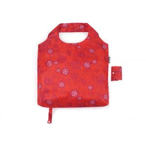 China Red Portable Lightweight Folding Tote Bag Multipurpose 190 T Polyester supplier