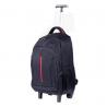 China Washable Sky Travel Trolley Bags Drawstring Polyester Backpack With Wheels wholesale