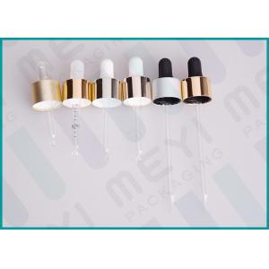 China Anodized Aluminum Multi Color Mini Pipette Droppers 20/410 For Lotion Bottles supplier