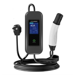 Chargeur de voiture portable Tesla DC de 120 kW avec connecteur NACS intégré à l'application intelligente