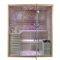 China OEM Traditional Hemlock Residential Steam Room Sauna Unit For Home 4 Person on sale