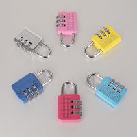 China Colorful Resettable Combination Padlock 3 Digit Password Suicase Padlock on sale