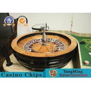China Refined Russian Luxury Club Large Casino 32” Roulette Wheel Solid Wood Turntable With Resin Balls supplier