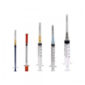 Disposable 1ml Luer Lock Syringe Needle Sterilized 3ml 5ml 10ml 20ml 60ml