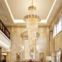 China Large Customized Certification Decor Modern Crystal Chandelier Dining Gold Stairs on sale