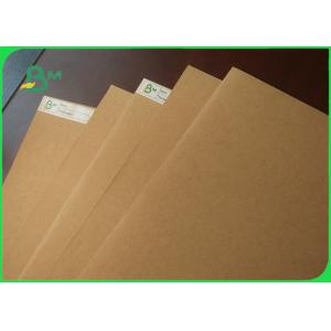 China 400gsm 450gsm 100% Virgin Solid Board Strong Brown Kraft Paper For Hangbags supplier