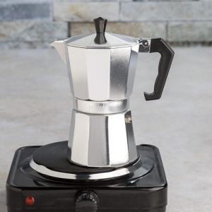 China Sliver Stovetop Espresso Coffee Maker Essential Barista Tools Stainless Steel supplier