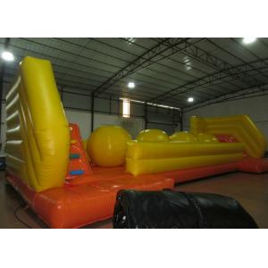China Exciting inflatable big ball jump game wipeout ball game on sale supplier