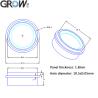 China GROW K219-A+R502-F DC12V 6 Relays K219-A Fingerprint Infrared Remote Control Board+R502-F Waterproof Small Fingerprint Module wholesale