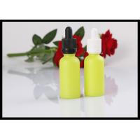 China Yellow Comestic Bottles Glass Perfume Bottles E Liquid Dropper Bottle on sale