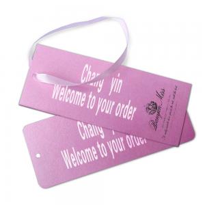 China White Cardboard Custom Card Printing Paper Hanging Tag Gift Card For Clothes supplier