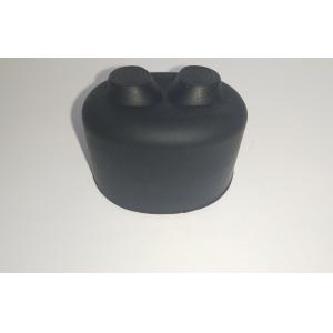 Black Silicone Rubber Parts Cylindrical Rubber Handle Sleeve 1*25mm
