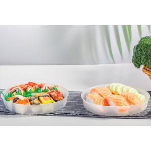 Sturdy Disposable Divided Plastic Plates Economical Party Compartment Tray