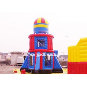 China Customize 10m Tall Rocket Inflatable Jumping Castle Bouncer Tower Outdoor Play supplier